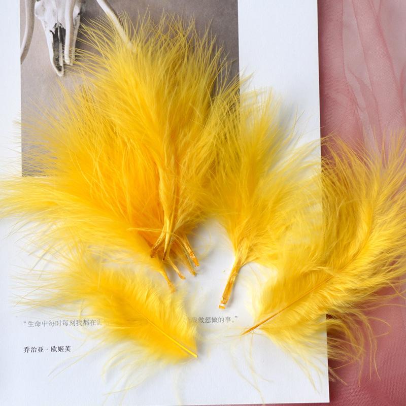 50Pcs Feather Turkey Hair Vascular Fleece, Dream Catcher Diy Corsage Earrings Headgear Hair Accessories Color Pendant Decorative Materials