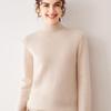 Women's Cashmere Knit Long Sleeve Base Layer Top - Warm, Loose, and Versatile for Autumn/Winter