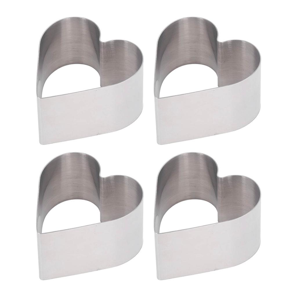 4 stk Kakekutterform Rustfritt Stål Multifunksjon DIY Lett Løsning Kakebaking Kutterform Verktøy