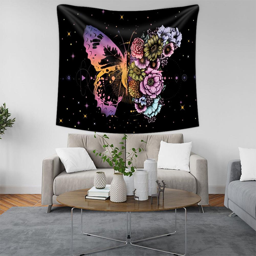 Butterfly Flower Wall Tapestry Wall Hanging For Bedroom Living Room College Dorm Decoration