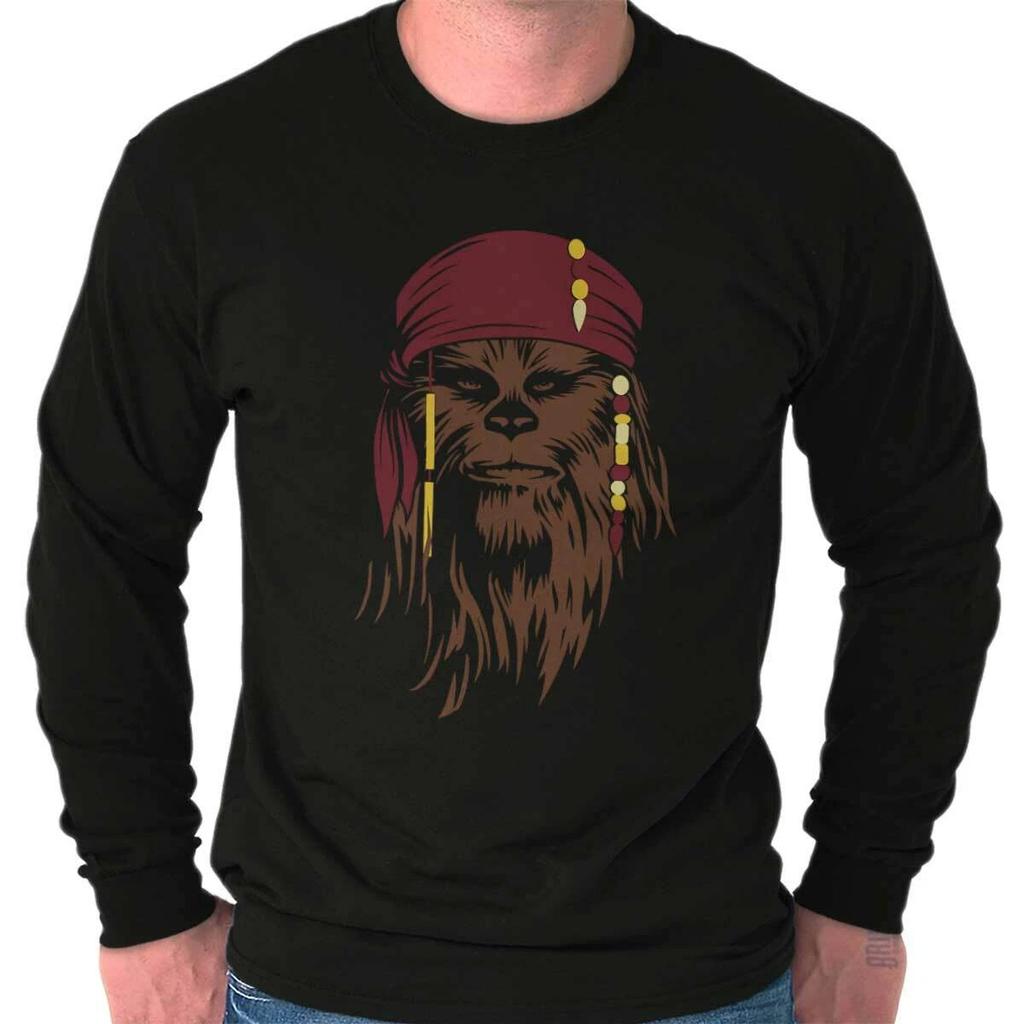 Sci Fi Movie Character Space Pirate Alien Long Sleeve Crewneck Tee Men Women