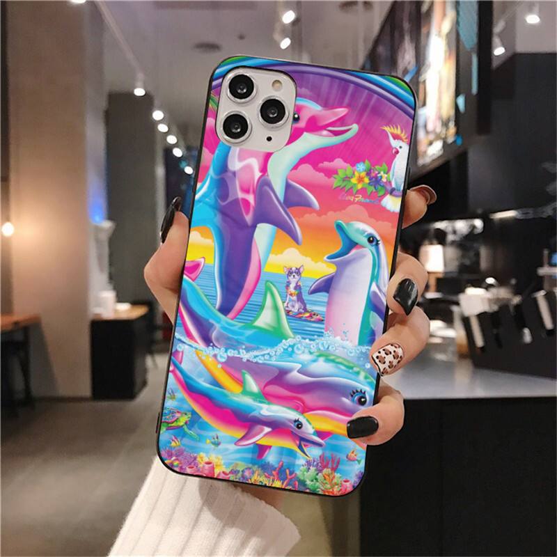 Custodia per telefono artistica Lisa Frank per iphone 12 pro max 11 pro XS MAX 8 7 6 6S Plus X 5S SE 2020 XR