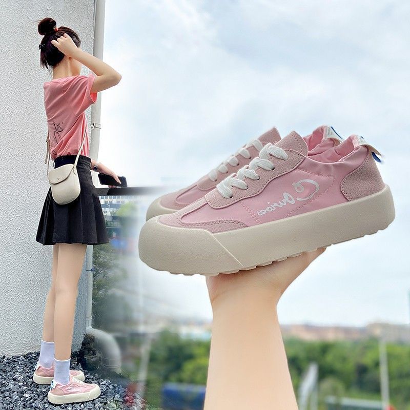 Women's Shoes Are Trendy and Breathable In Summer and The Thick Sole Increases Students Have Solid Colors and Are Versatile