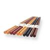 Set of 5 22.5cm Hexagonal Chopsticks for Guests, Wooden Chopsticks, Lacquered