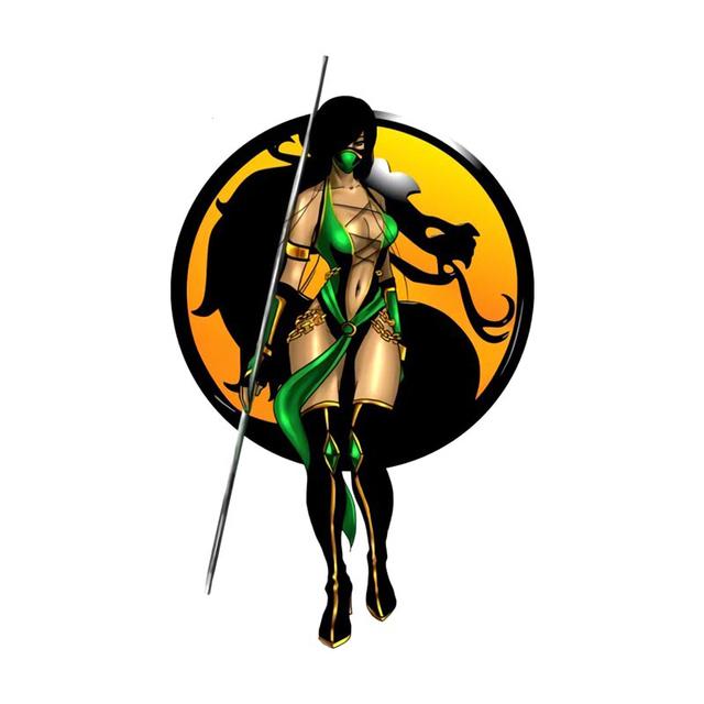 J549# Scorpion Spear Mortal Kombat Kitana Sticker On The Car Vinyl Decal Waterproof Decoration Car Stickers