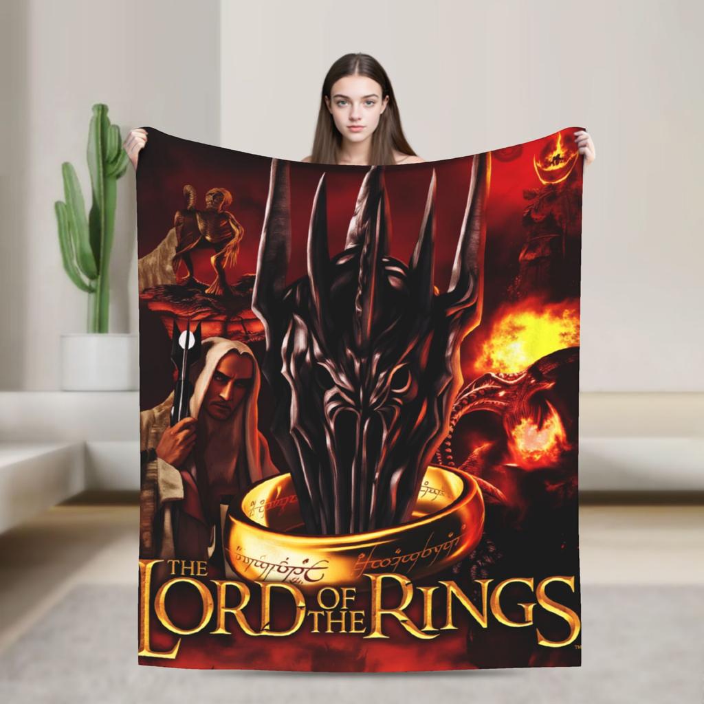 L-Lords Of The R-Rings Plush Blanket Students Flannel Bedding Throws For Living Room Super Warm Design Quality Bedspread Gift