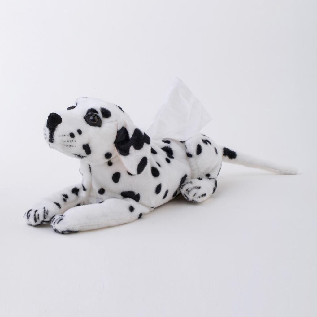 46cm Simulation Dog Plush Toy Tissue Bag Stuffed Paper Box Real-life Dog Puppy Tissue Storage Bag Creative Gift Home Decoration