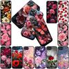 Cover Red Rose Flower Elegant Bloom Pink Peony Phone Case for Samsung Galaxy S25 S24 S23 FE Ultra Plus S7 Edge S25+ S23+ A56 5G