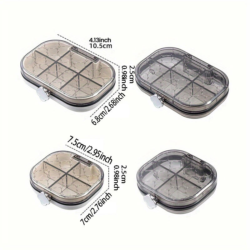 Portable Medicine Box Medicine Packaging Travel Carrying Mini Sealed Travel Medication Organizer Moisture-proof Jewelry Storage