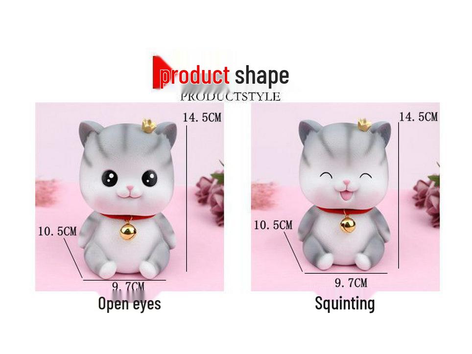 Cute Angel Cat Money Box: Exquisite Savings Jar Decor for Living Room, Bedroom, or Desktop