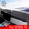 LHD RHD For ZEEKR 7X 2025 2026 2027 Car Dashboard Mat Protective Interior Anti-Pad Shade Cushion Cover Auto Accessories
