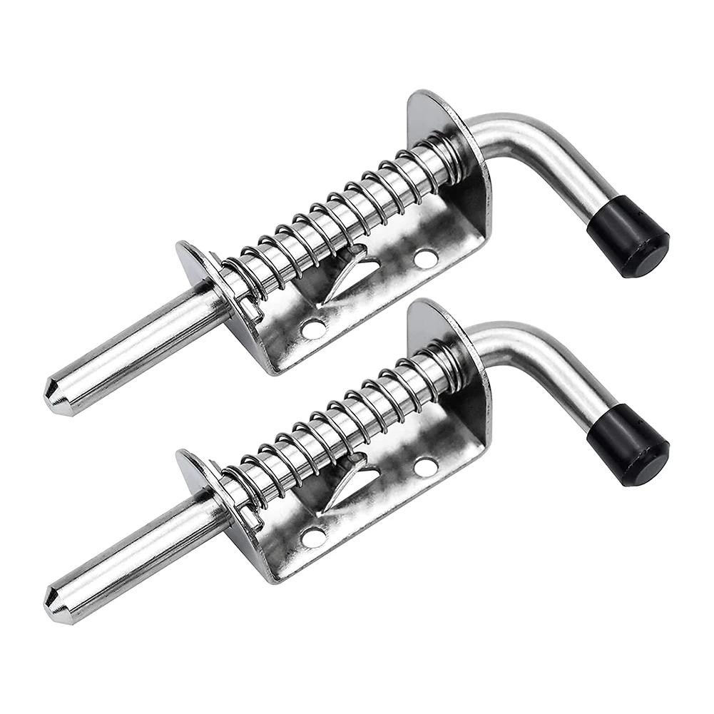 304 Stainless Steel Spring Latch Pin - Durable Window Cabinet Hinges Security Bolt For Household Doors
