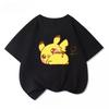 Potdemiel Summer New Pikachu Print Childrens Cotton TShirt Boys and Girls Comfortable and Breathable Childrens TShirt