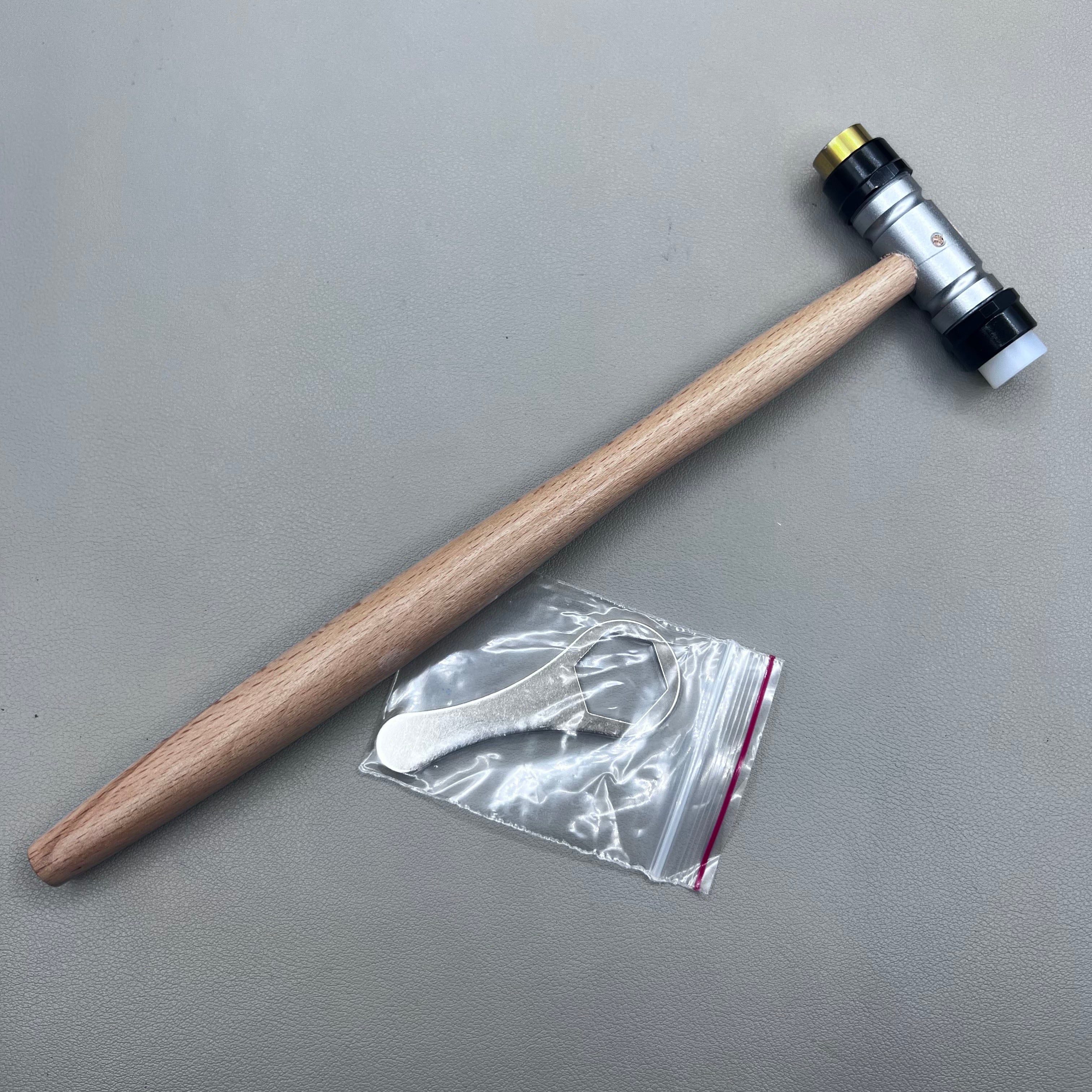 Swiss Tool Bergeon 30417 Hammer With Replaceable Brass /Synthetic Ends