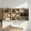 Bathroom Cabinet Set 3 Pcs 120 X 10.5 X 60.5 Cm Particleboard