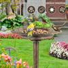 Vintage Bird Bath Feeder Bowl for Outdoor Garden Decor Courtyard Parrot Hummingbird Wild Birds Feeding Watering Supplies