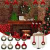 Christmas Mini Cabinet Wreath with Ribbon Bows Red Berries Artificial Small Kitchen Wreath for Window Wall Front Door Farmhouse Xmas Decor