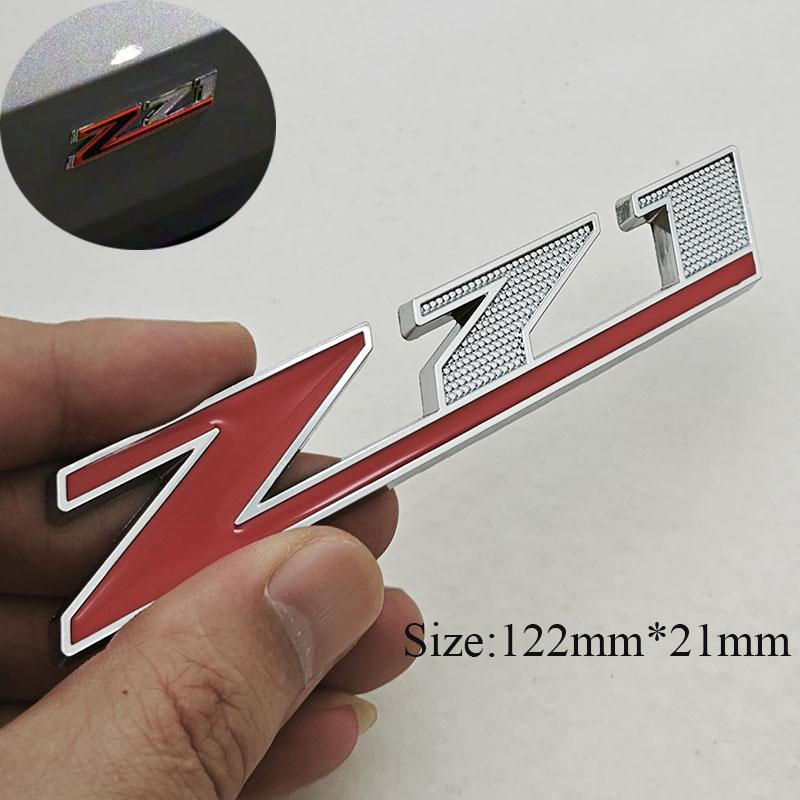 3D Metall Bil Styling Logo Z71 Z71 OFF ROAD Bakluckemärke Frontgrill Emblemdekal För Chevrolet Silverado Colorado Cheyenne