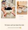 Pumpkin Style Cream Recliner: Comfy Single Sofa for Small Apartments