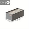 Foldable Compartment Storage Box Home Underwear Socks Fabric Compartment Storage Box Wardrobe Dust-proof Storage