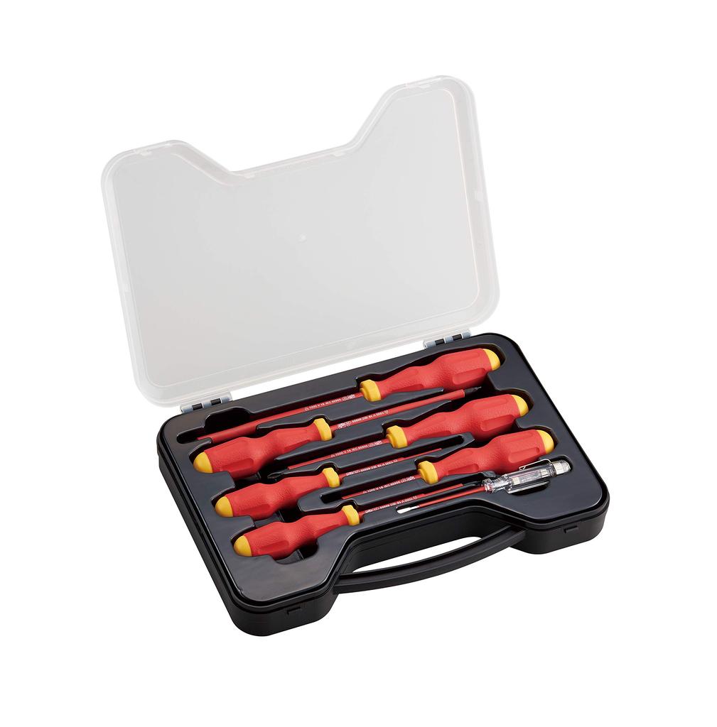 TONE Insulated Screwdriver Set ELD7 7 Items Contents