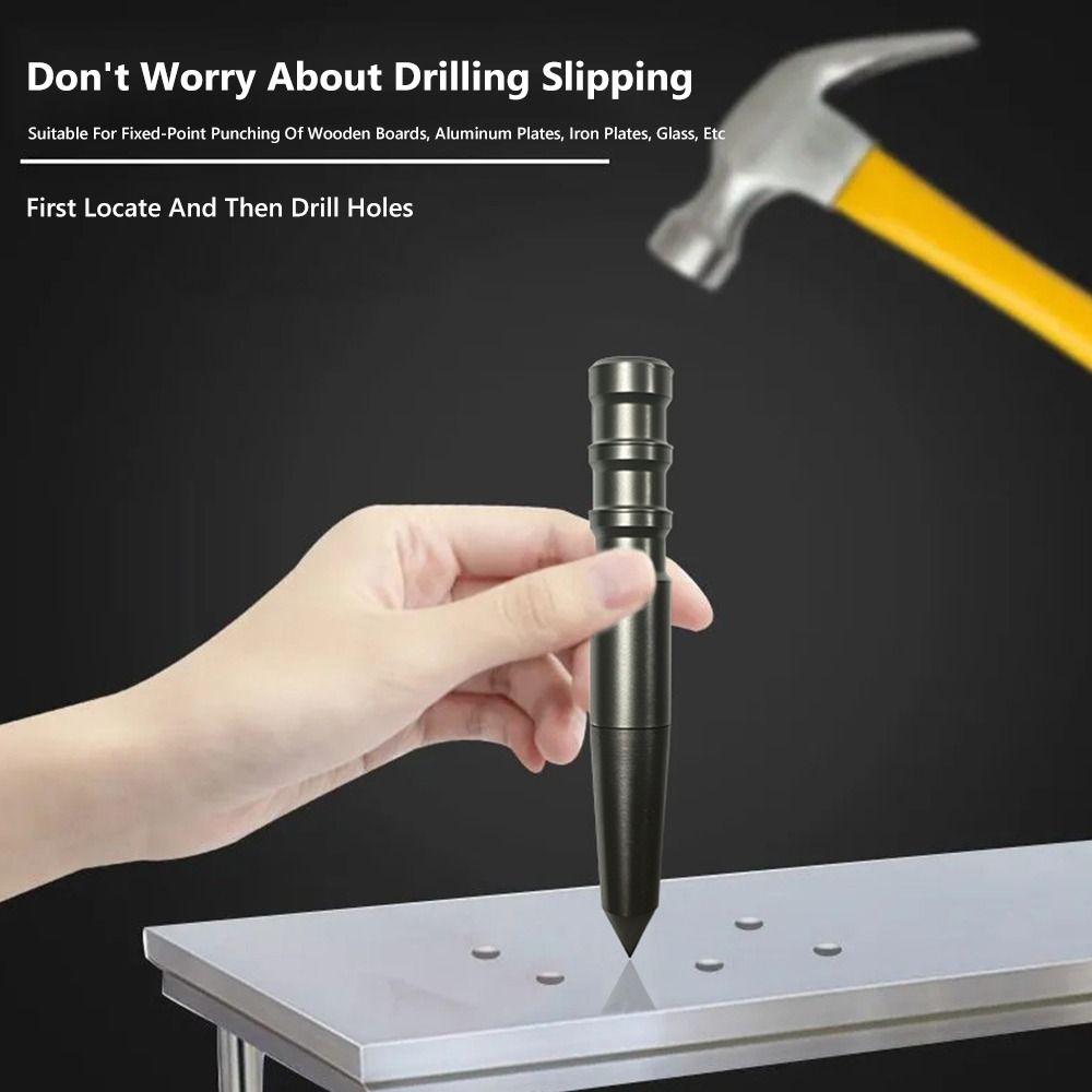 Gifts Portable Punch Locator Multifunctional Positioning Punch Hand Tool High Hardness Punch Durable Manual Center Punch Locator