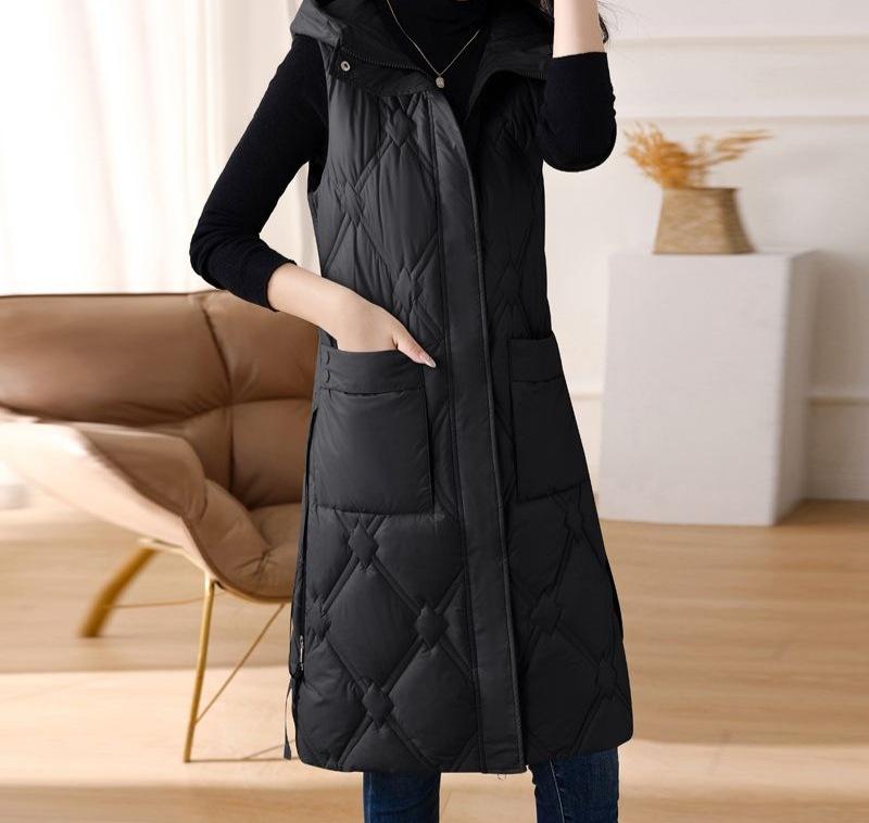 Autumn and winter counter women's clothing fashion trend slim-fitting long warm vest cotton clothes