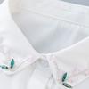 Eleganter Perlen-Falscher Kragen Bequemes Chiffon-Gewebe Abnehmbarer Kragen für Damen Mode Formeller Anlass und Tägliches Tragen