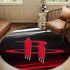 Rockets Team Art Round mat, Anti-slip Circle Carpet Chair rug For livingroom,Bedroom, doormat home decor Gift Christmas Gifts