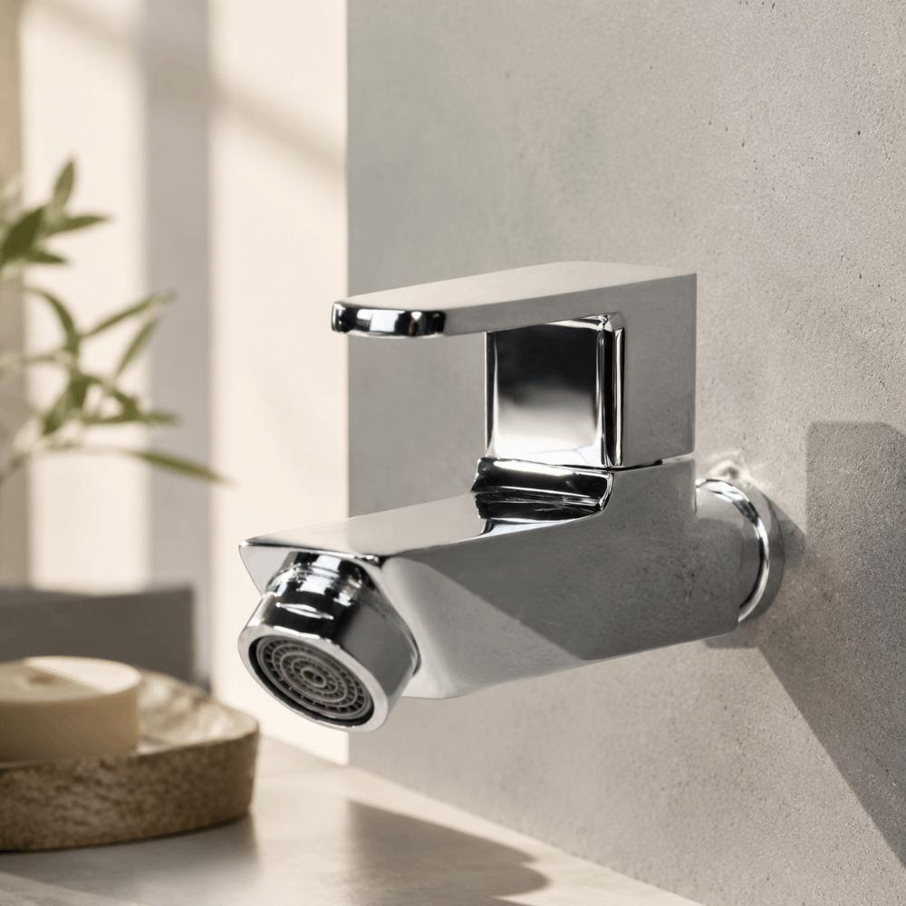 Zinc Zinc Zinc Alloy Material Single Cold Water Faucet Electroplated Finish Electroplated Tap Home Bathroom