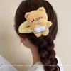 Adorable Cartoon Bear Plush Hairpin - Perfect for Side Bangs & All-Match Styling