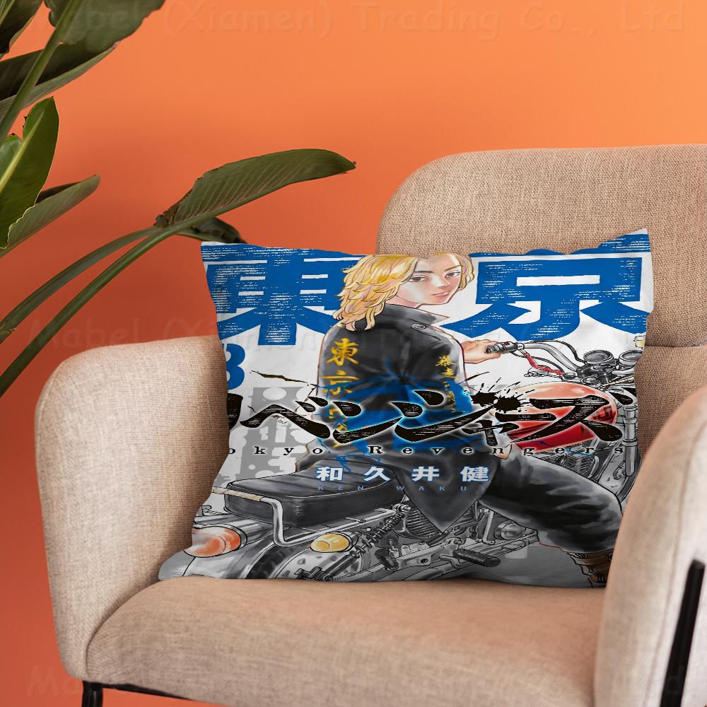 

Anime Tokyo Revenger Personalized picture text home decorative pillows Household Gifts 45x45cm 16x16Inch