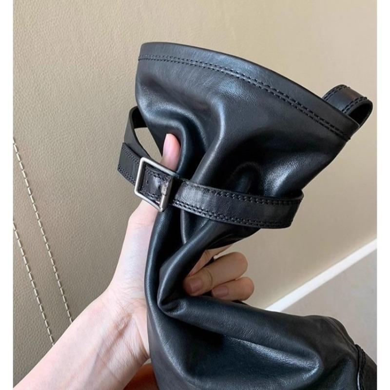 Pantofi pentru Femei Modă Cizme Cavaler Gotice Stil Nou Punk Cizme Motociclist Femei Pantofi de Designer Cizme Înalte până la Genunchi de Lux Zapatos