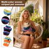 Winter Warmer Fleece Haustierpullover, Gestrickter Gestreifter Zwei, Beinkleidung Für Kleine Mittlere Hunde & Katzen, Teddy, Bichon,