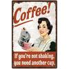 Vintage Coffee Metal Tin Sign Plaque Metal Plate Retro Wall Art Posters For Cafe Bar Pub Kitchen Club Iron Painting Decoration