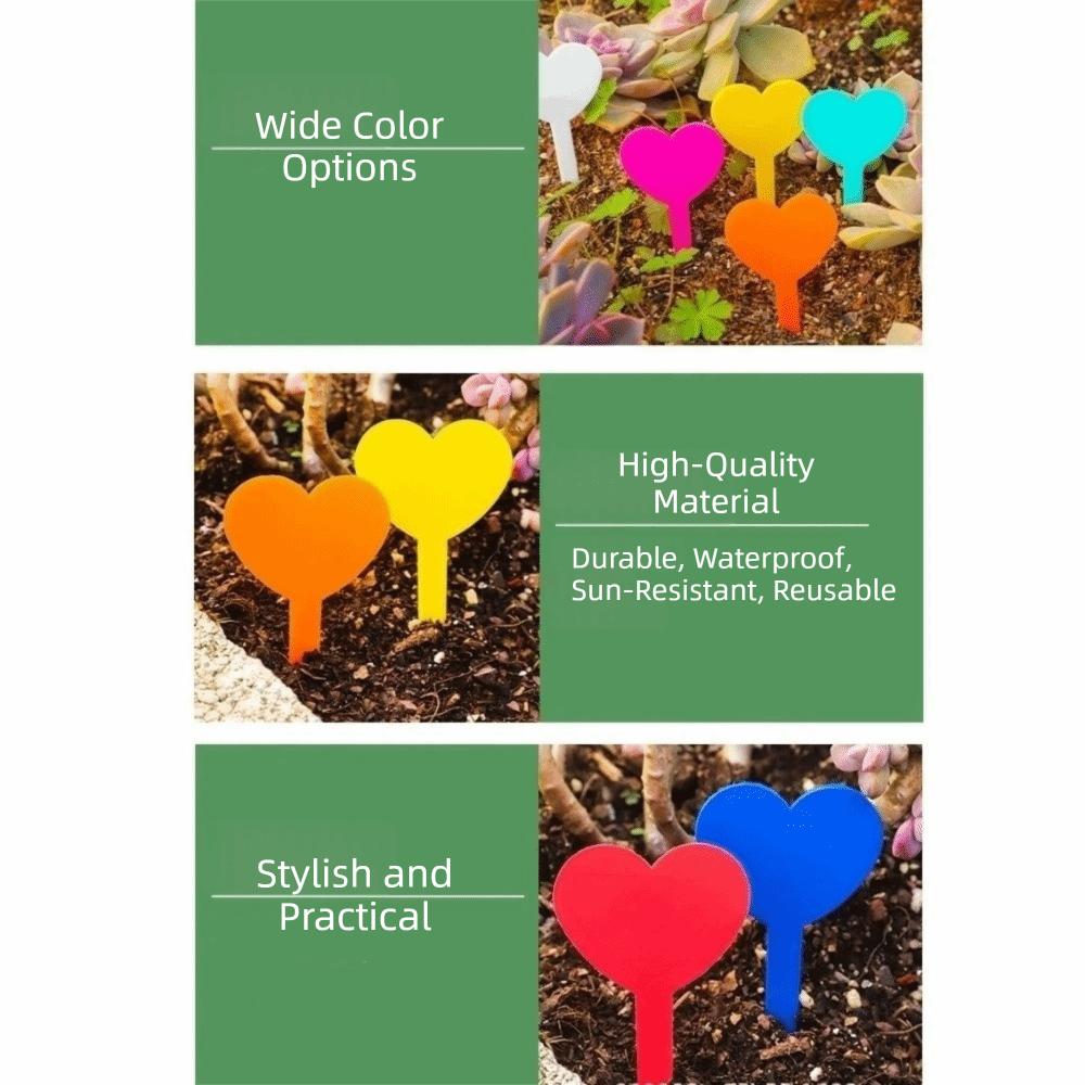100PCS Reusable Plant Growth Label Waterproof Nursery Markers  DIY Garden Decoration