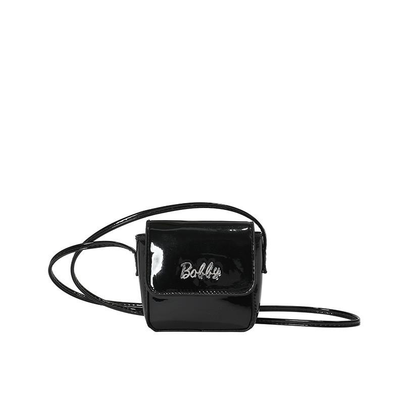 

Trendy Korean Style Unisex Kids Small Crossbody Bag For Summer Fashionable Use чёрный