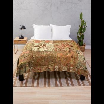 Bohemian Wonderland III Desert Sage Throw Blanket