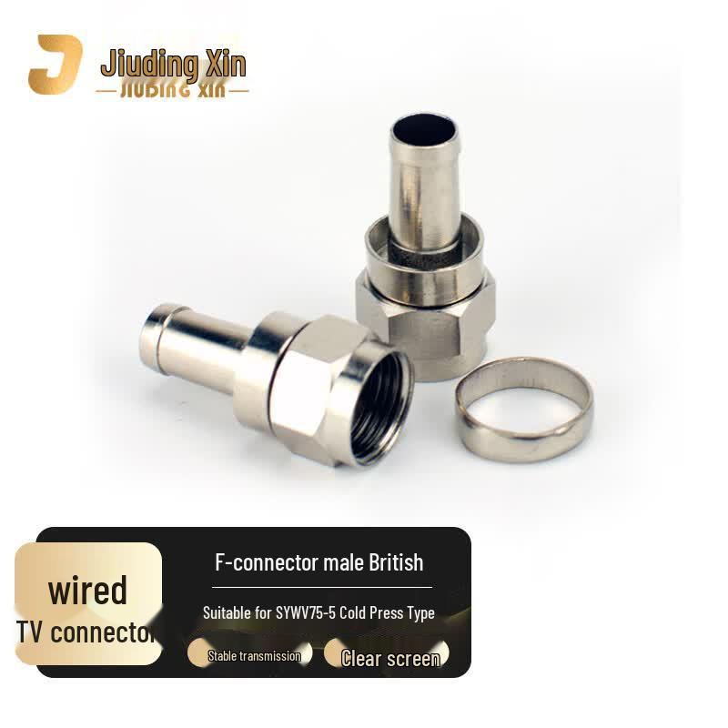 Jiudingxin F-Type Coaxial Cable Connectors & Crimping Tool
