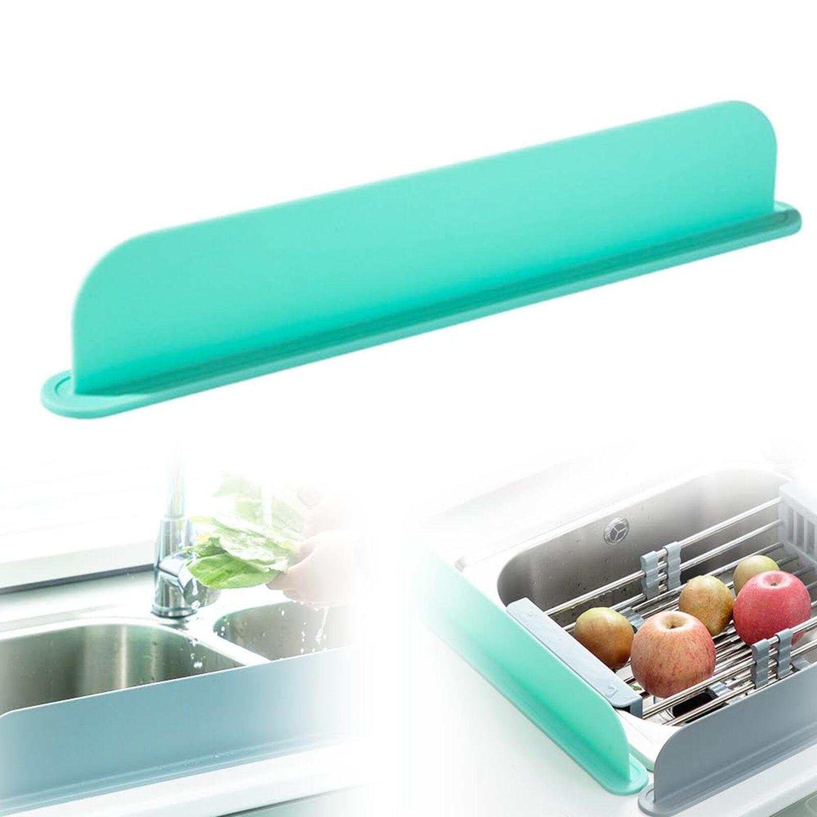 

Silicone Sink Guard, Kitchen Silicone Sink Guard, Bathroom Countertop Portable Water Retaining Bar Reusable Waterproof Guard One Size