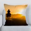 Western Cowboy Cushion Cover  Covers for Bed Pillows Pillow Hugs Decorative Pillowcases X Pillowcase Lounge Chairs Sofa