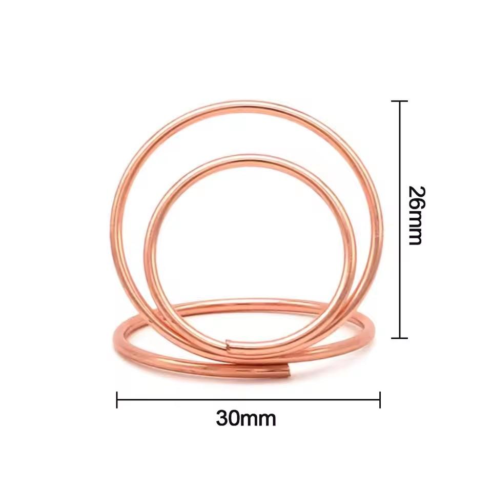 10Pcs Table Number Holder Round Shape Picture Cards Display Stand Stands Name Labels Photos Clips for Wedding Anniversary Party