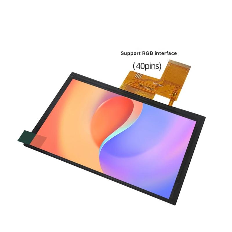 High Brightness 400cd/m² 5" TFTs Display Panel 800x480Pixels with 900 1 Contrast for Medicals Systems