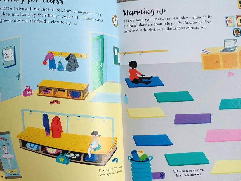 [USED] Usborne stickerbook set of 4 for girls