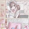 Japanischer Vintage-Stil niedliches Mädchen-Thema Wandbehang Ins-Hintergrundtuch Studentenschlafzimmer Nachttischdekoration Wandteppich