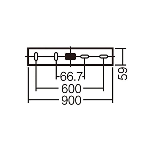 Panasonic LED Kitchen Light Directly Mounted Under Shelf L900 Switch Double Sided Makeup LGB52200KLE1