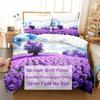 Comforter Purple Bedding Set Polyester 3D Comforter Lavender Butterfly Double Full King Queen Twin Single
