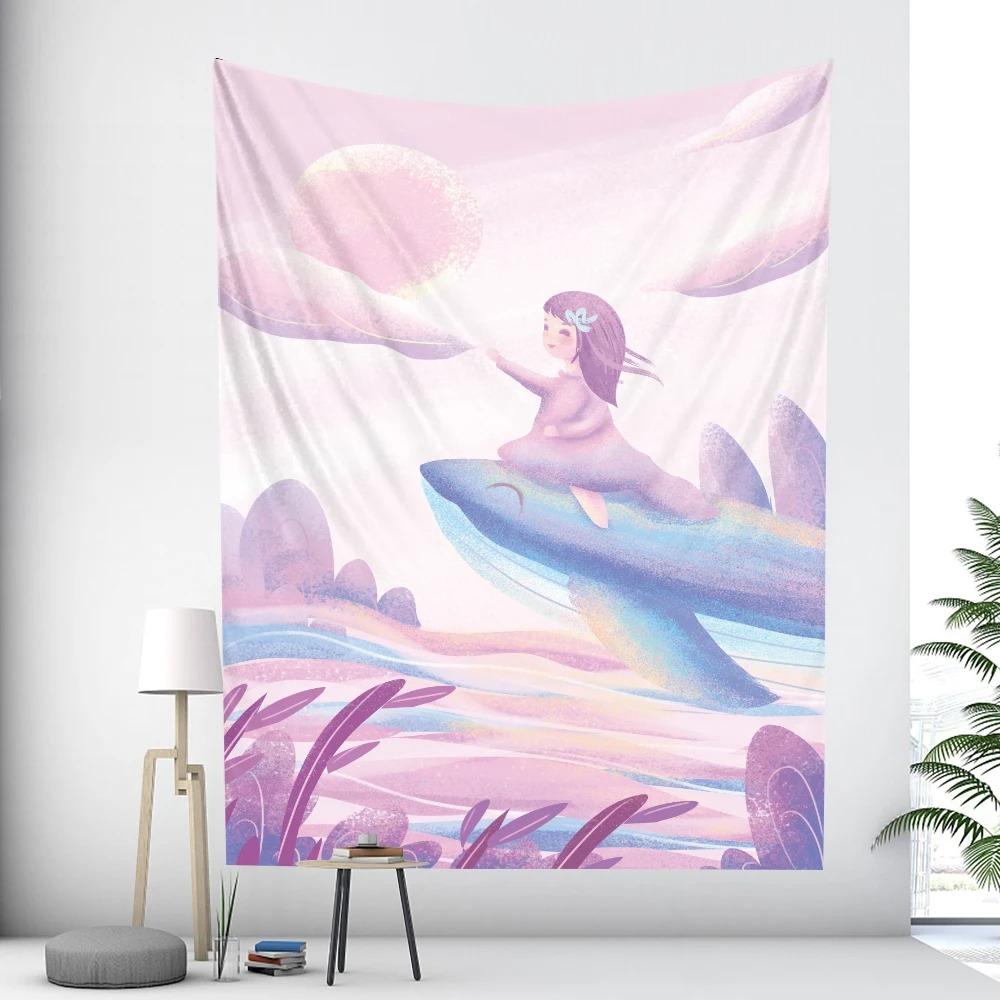 Dream Whale Home Decoration Wall Hanging Home Wall Decoration Tapestry Office Living Room Tapestry