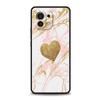 Phone Case For Xiaomi Mi 15 14 13 12 11 Lite 14T 13T 12T 11T Pro Poco X6 X5 M3 X3 Pro F5 F4 Cover Gold Rose Love Heart