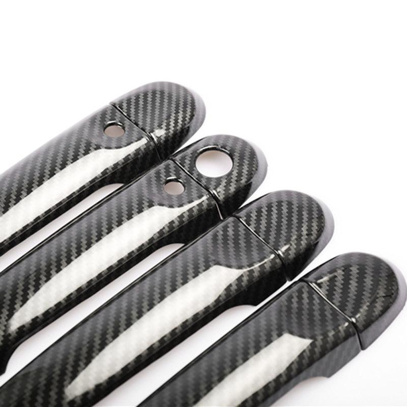 For Nissan Note Versa E12 2017 2018   8PCS Car Door Handle Bowl Protector Cover Trim Molding ABS Car Styling Accessories